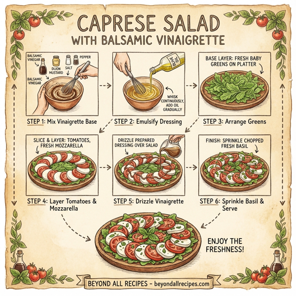 Caprese Salad with Balsamic Vinaigrette instructions