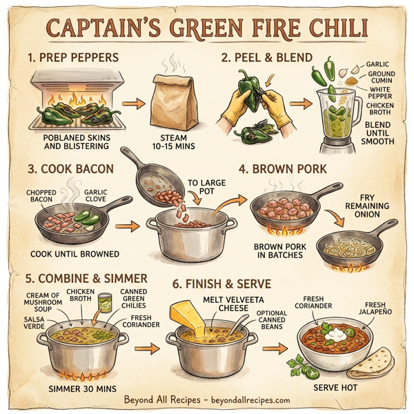Captain's Green Fire Chili instructions