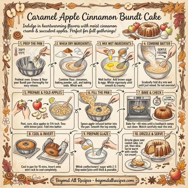 Caramel Apple Cinnamon Bundt Cake instructions