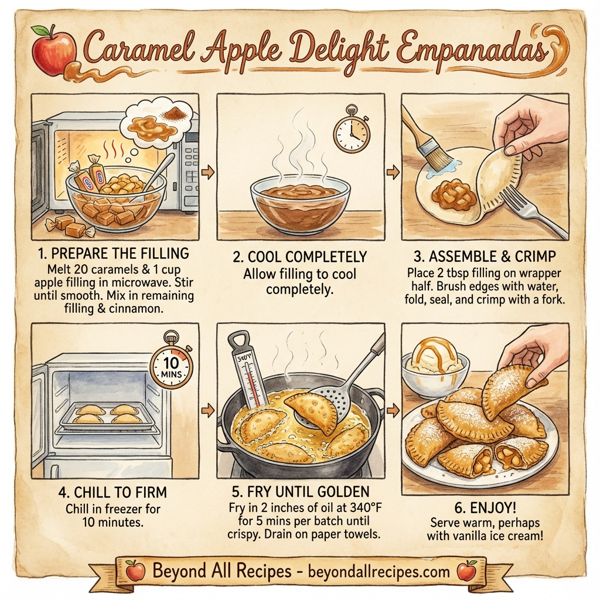 Caramel Apple Delight Empanadas instructions
