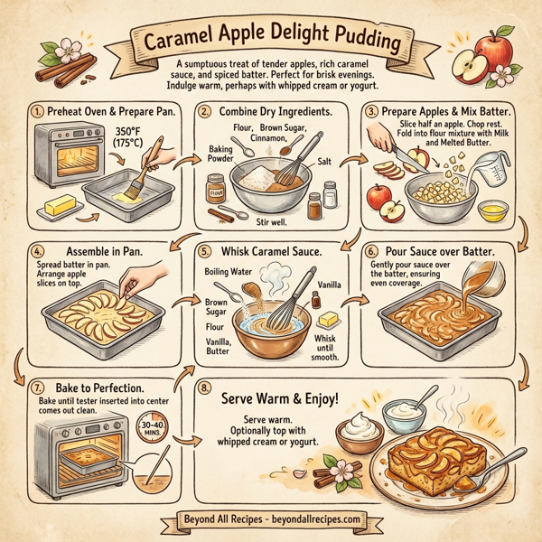 Caramel Apple Delight Pudding instructions