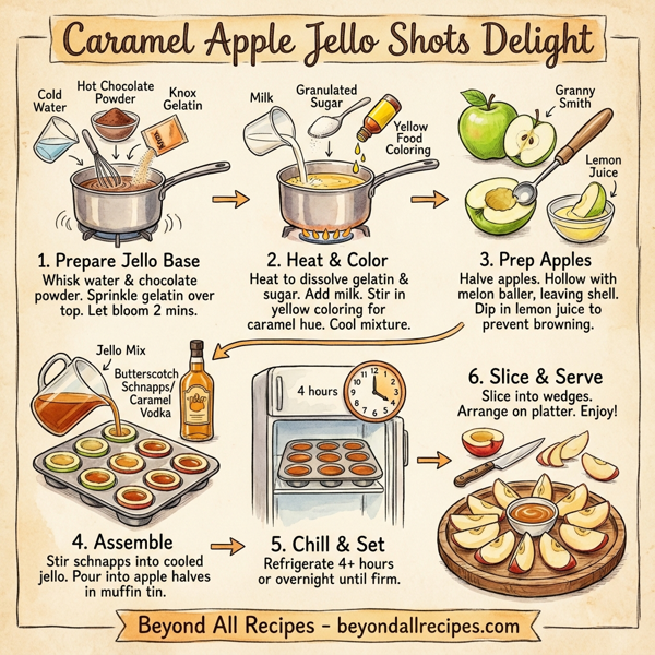 Caramel Apple Jello Shots Delight instructions