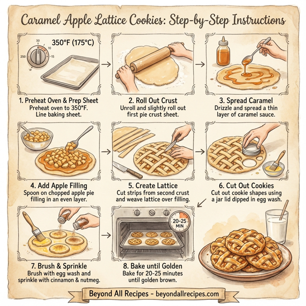 Caramel Apple Lattice Cookies instructions