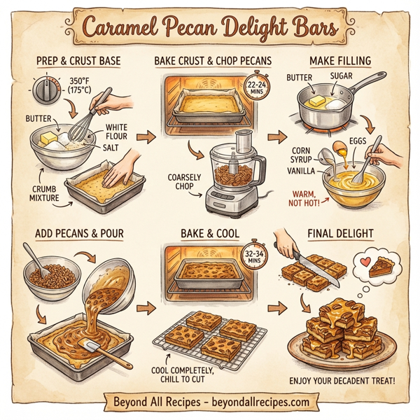Caramel Pecan Delight Bars instructions
