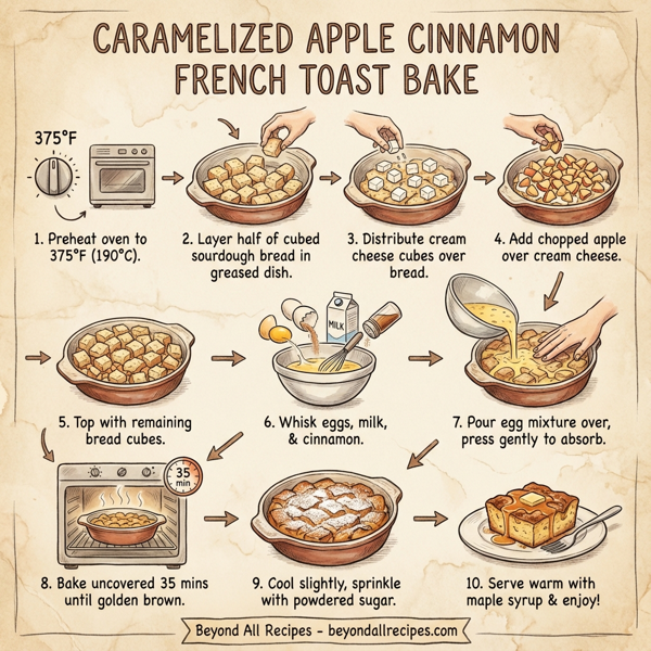 Caramelized Apple Cinnamon French Toast Bake instructions