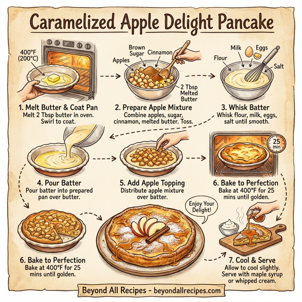 Caramelized Apple Delight Pancake instructions