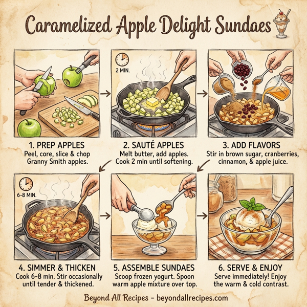Caramelized Apple Delight Sundaes instructions