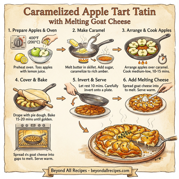 Caramelized Apple Tart Tatin with Melting Goat Cheese instructions
