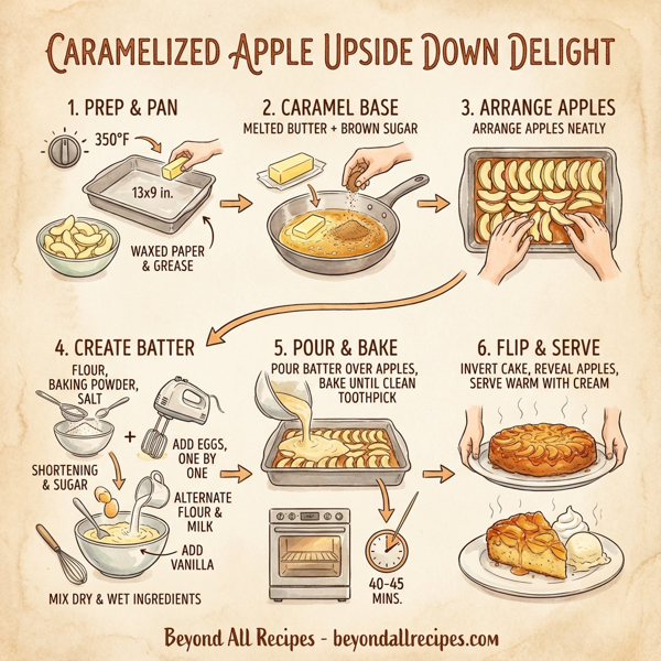 Caramelized Apple Upside Down Delight instructions