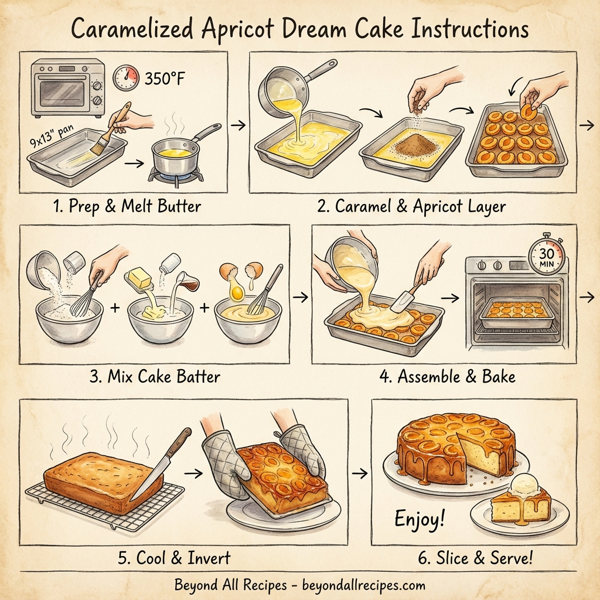 Caramelized Apricot Dream Cake instructions