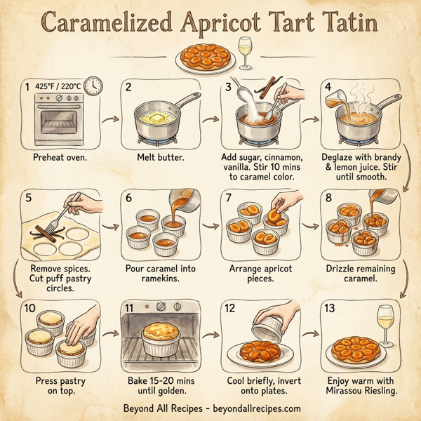 Caramelized Apricot Tart Tatin instructions