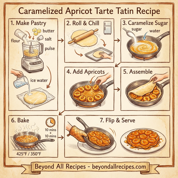 Caramelized Apricot Tarte Tatin instructions