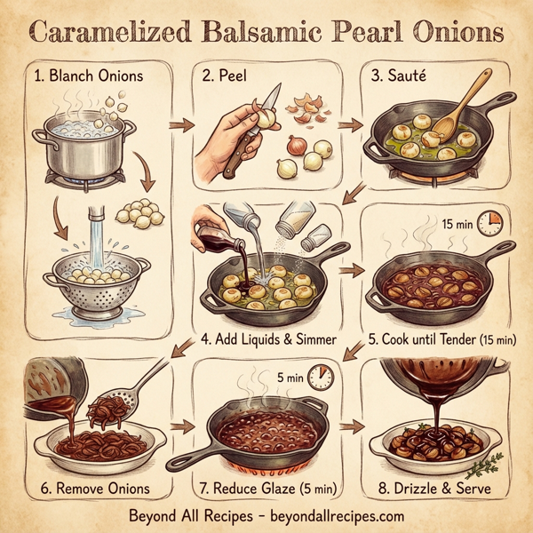 Caramelized Balsamic Pearl Onions instructions