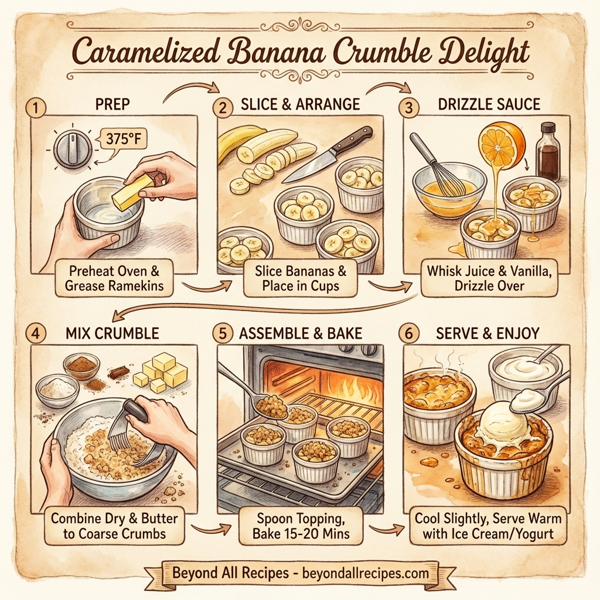 Caramelized Banana Crumble Delight instructions