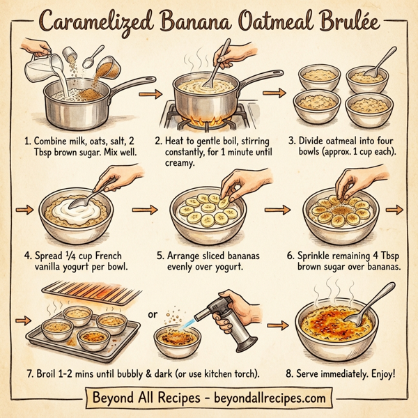 Caramelized Banana Oatmeal Brulée instructions