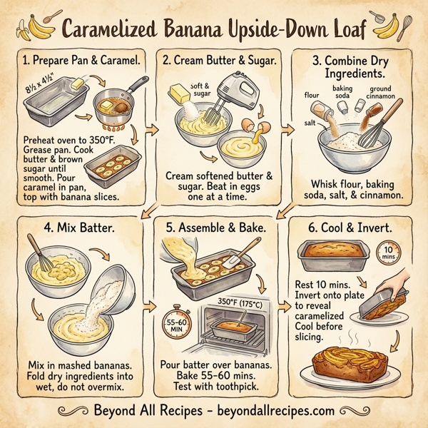 Caramelized Banana Upside-Down Loaf instructions