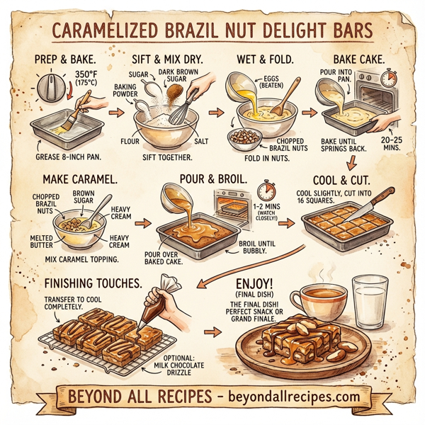 Caramelized Brazil Nut Delight Bars instructions