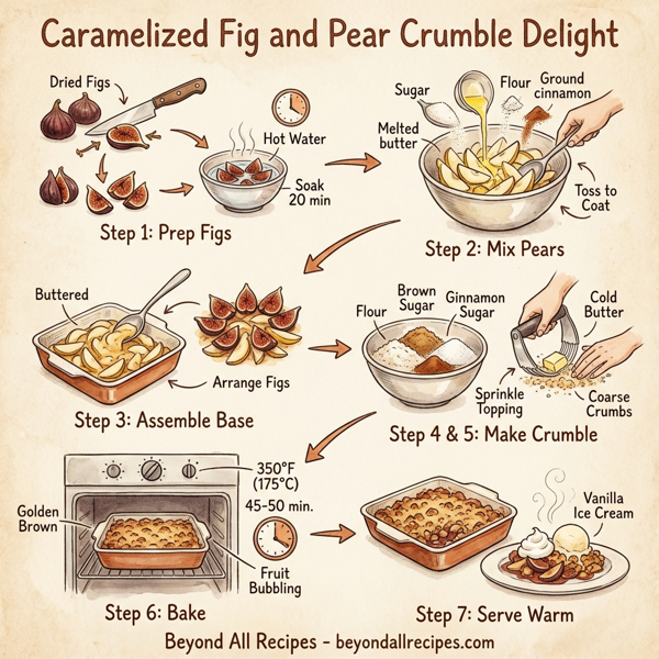 Caramelized Fig and Pear Crumble Delight instructions