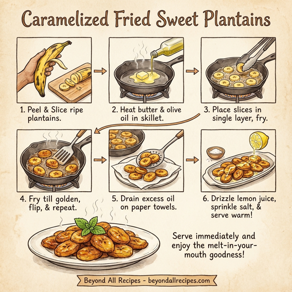 Caramelized Fried Sweet Plantains instructions