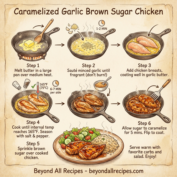 Caramelized Garlic Brown Sugar Chicken instructions