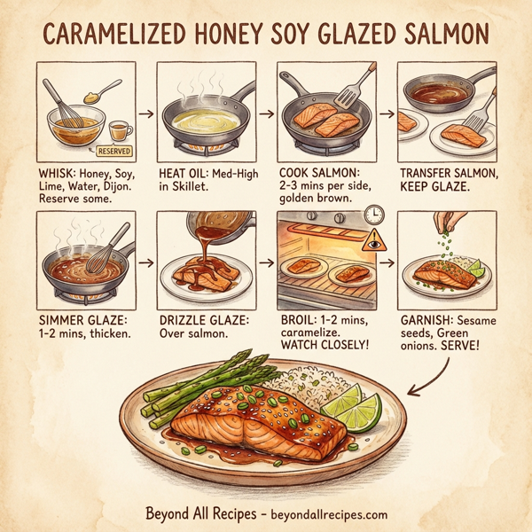 Caramelized Honey Soy Glazed Salmon instructions