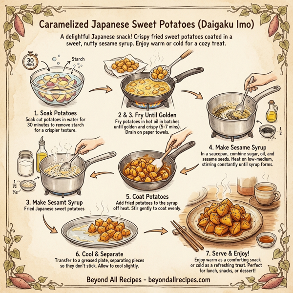 Caramelized Japanese Sweet Potatoes instructions