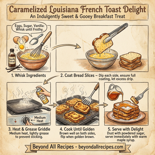 Caramelized Louisiana French Toast Delight instructions