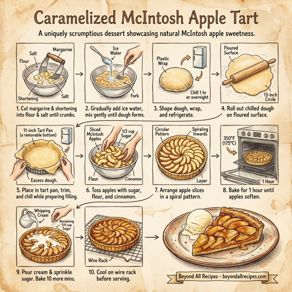 Caramelized McIntosh Apple Tart instructions