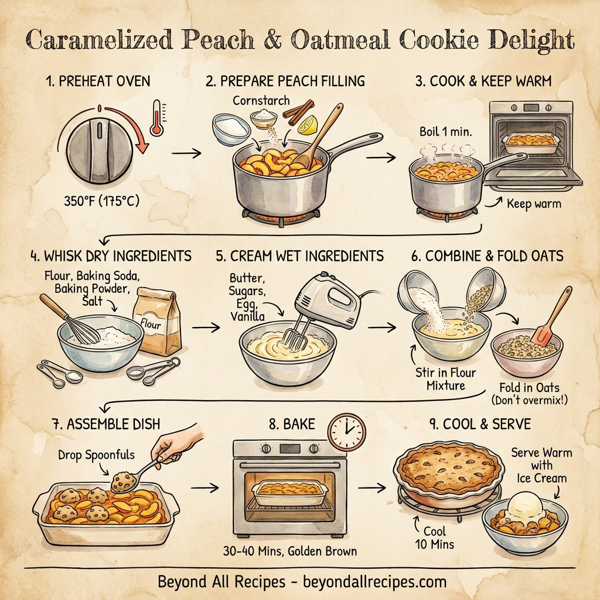 Caramelized Peach & Oatmeal Cookie Delight instructions