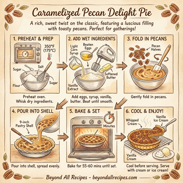 Caramelized Pecan Delight Pie instructions
