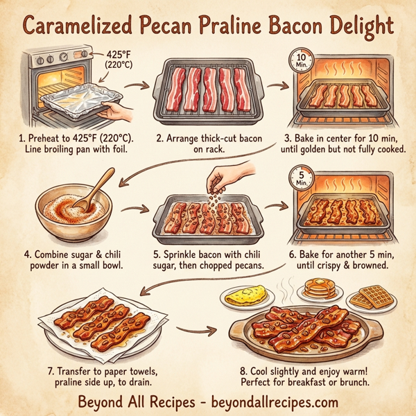 Caramelized Pecan Praline Bacon Delight instructions