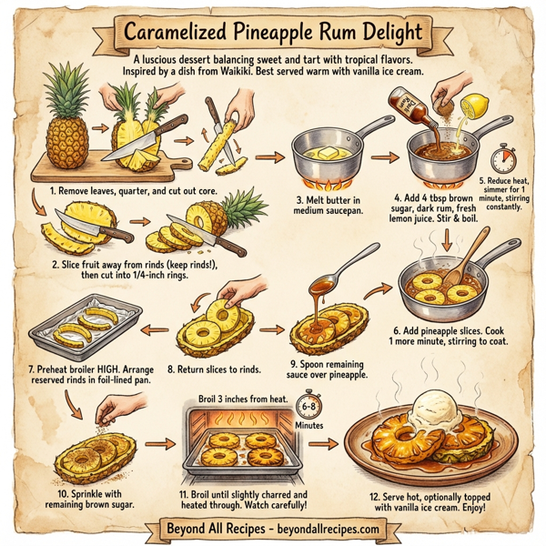 Caramelized Pineapple Rum Delight instructions