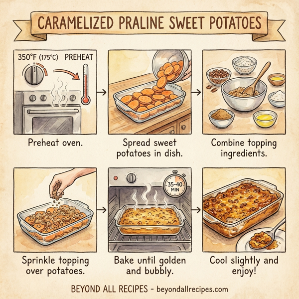Caramelized Praline Sweet Potatoes instructions