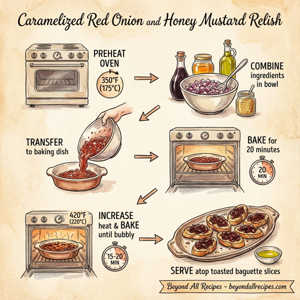 Caramelized Red Onion and Honey Mustard Relish instructions