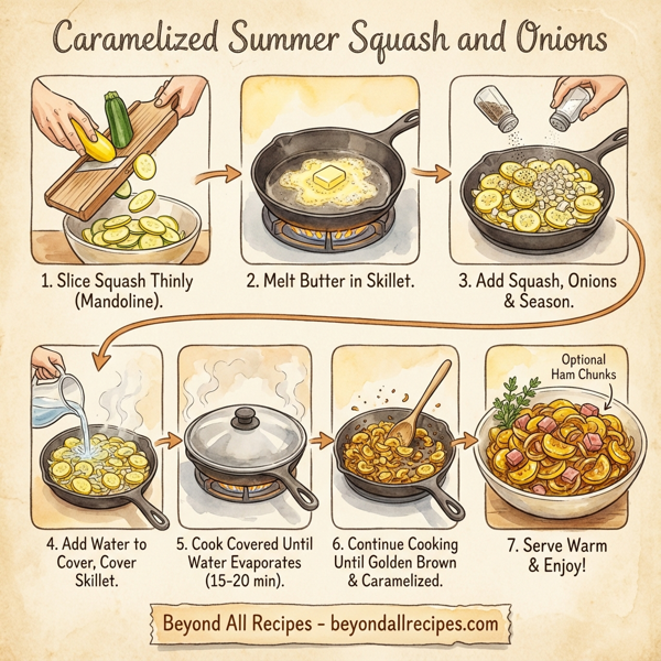 Caramelized Summer Squash and Onions instructions