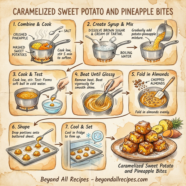 Caramelized Sweet Potato and Pineapple Bites instructions
