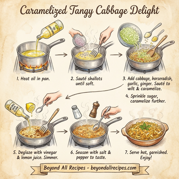 Caramelized Tangy Cabbage Delight instructions