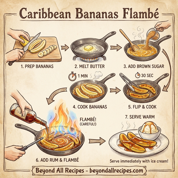 Caribbean Bananas Flambé instructions