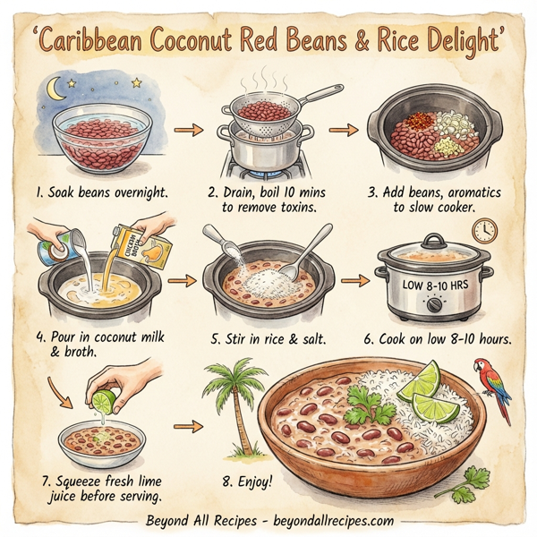 Caribbean Coconut Red Beans & Rice Delight instructions