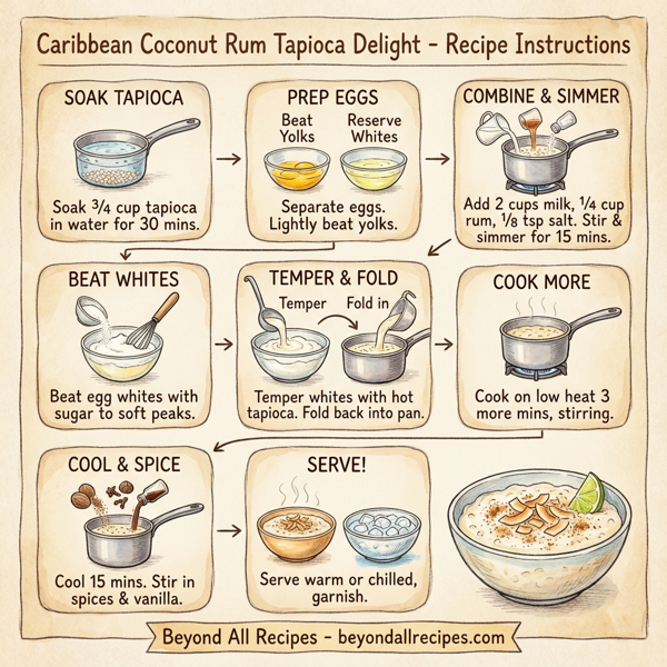 Caribbean Coconut Rum Tapioca Delight instructions