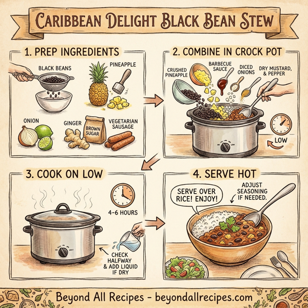 Caribbean Delight Black Bean Stew instructions