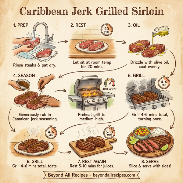 Caribbean Jerk Grilled Sirloin instructions