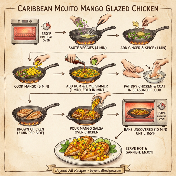 Caribbean Mojito Mango Glazed Chicken instructions