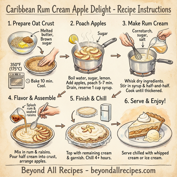 Caribbean Rum Cream Apple Delight instructions