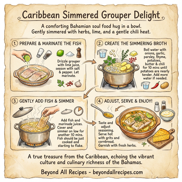 Caribbean Simmered Grouper Delight instructions