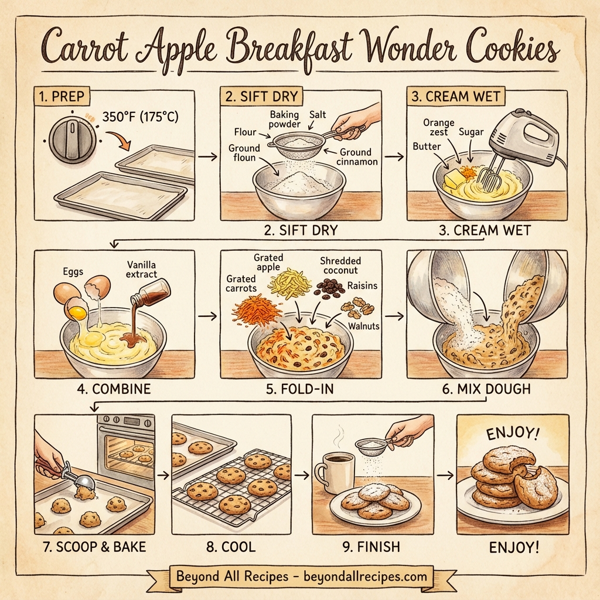 Carrot Apple Breakfast Wonder Cookies instructions