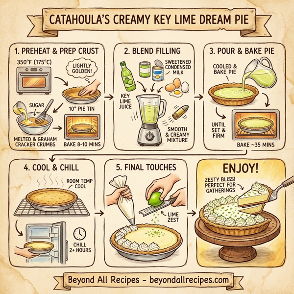 Catahoula's Creamy Key Lime Dream Pie instructions