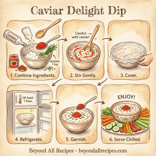 Caviar Delight Dip instructions