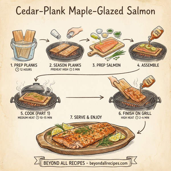 Cedar-Plank Maple-Glazed Salmon instructions