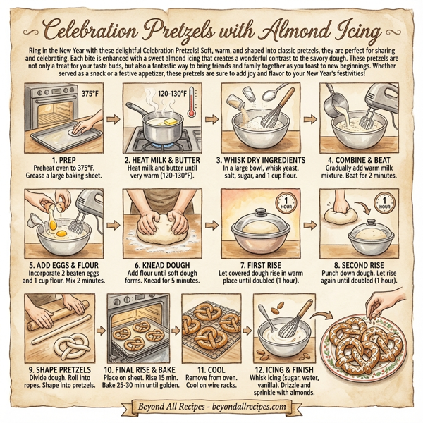 Celebration Pretzels with Almond Icing instructions
